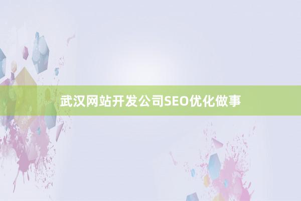 武汉网站开发公司SEO优化做事